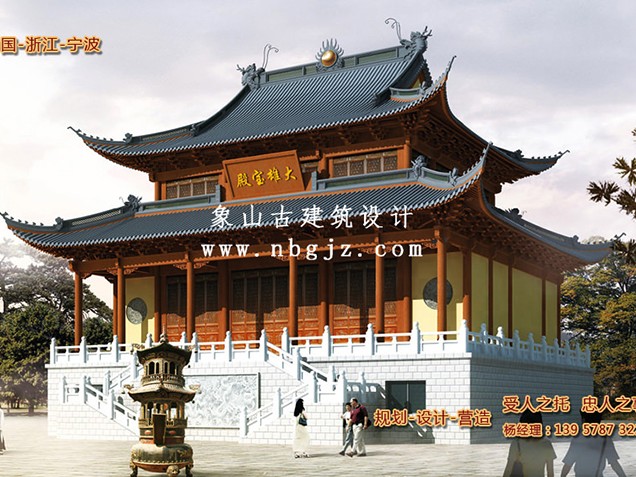 古建筑木結構設計，為寺廟注入傳統元素